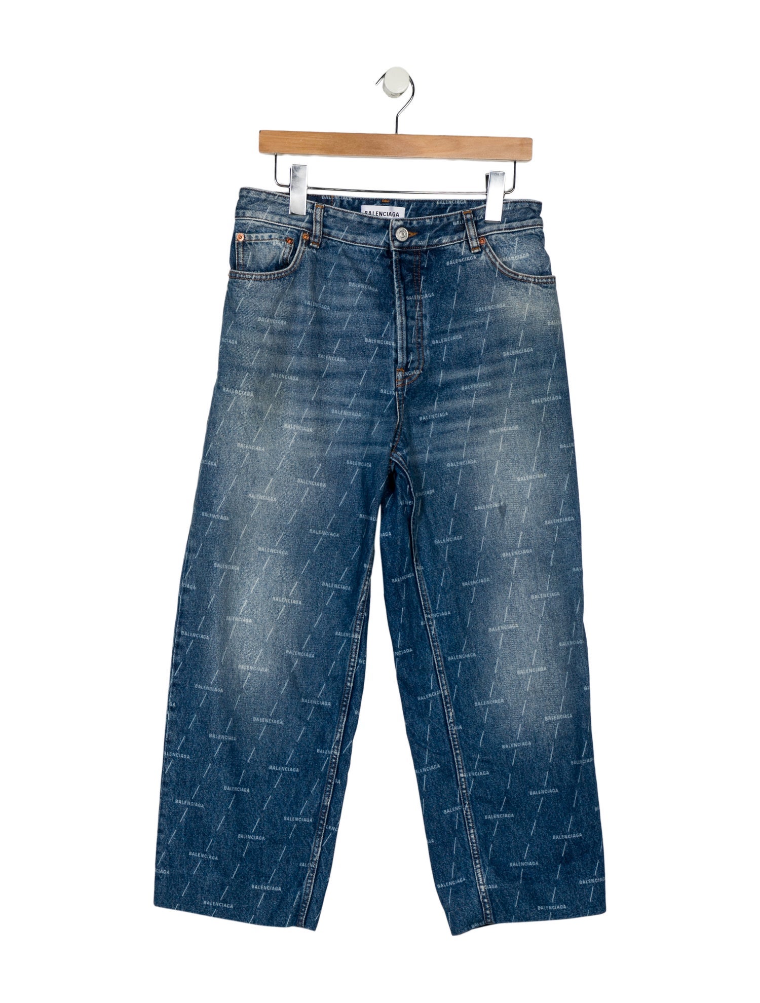 Balenciaga 2020 Wide Leg Jeans