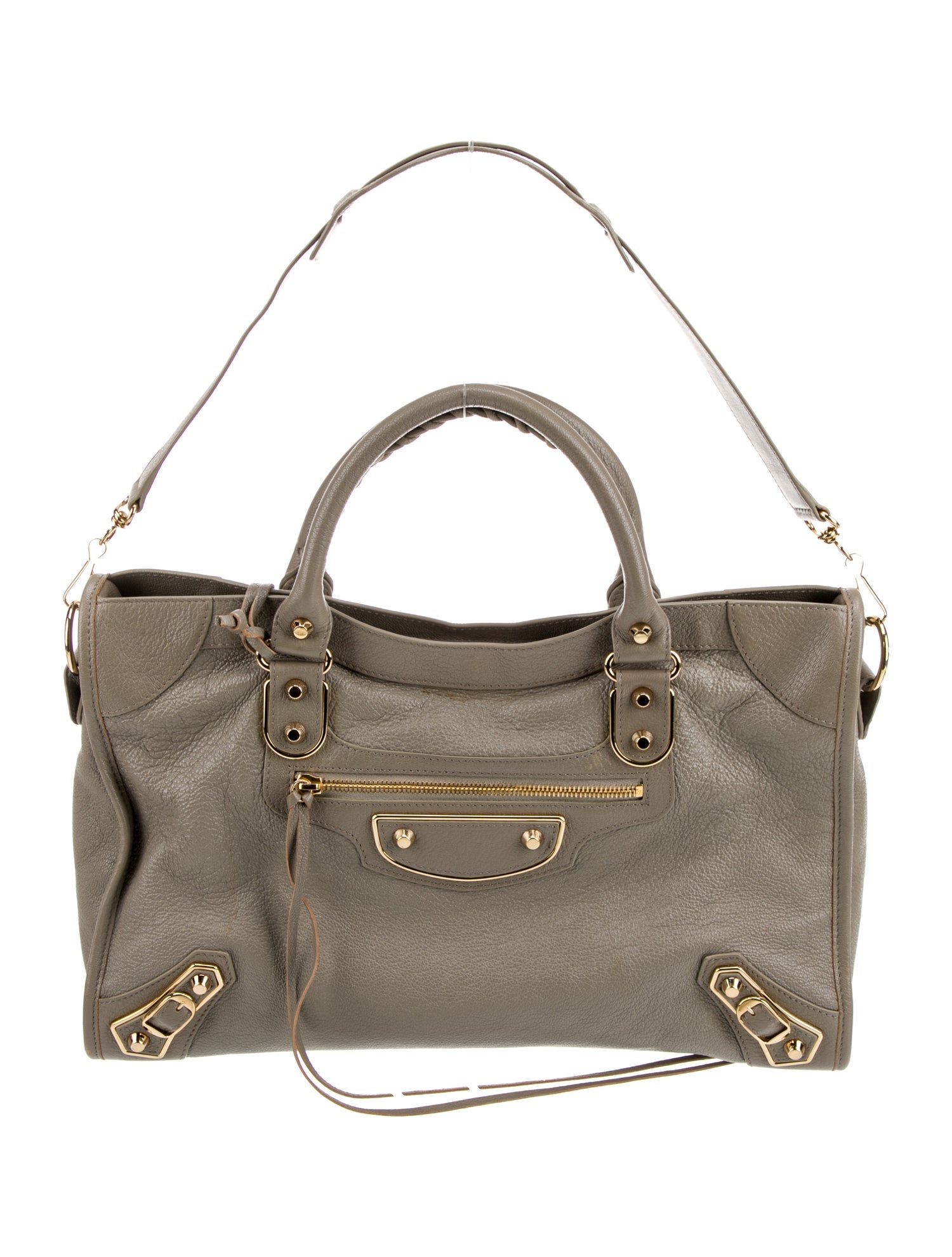 Balenciaga Leather Motocross City Metallic Edge