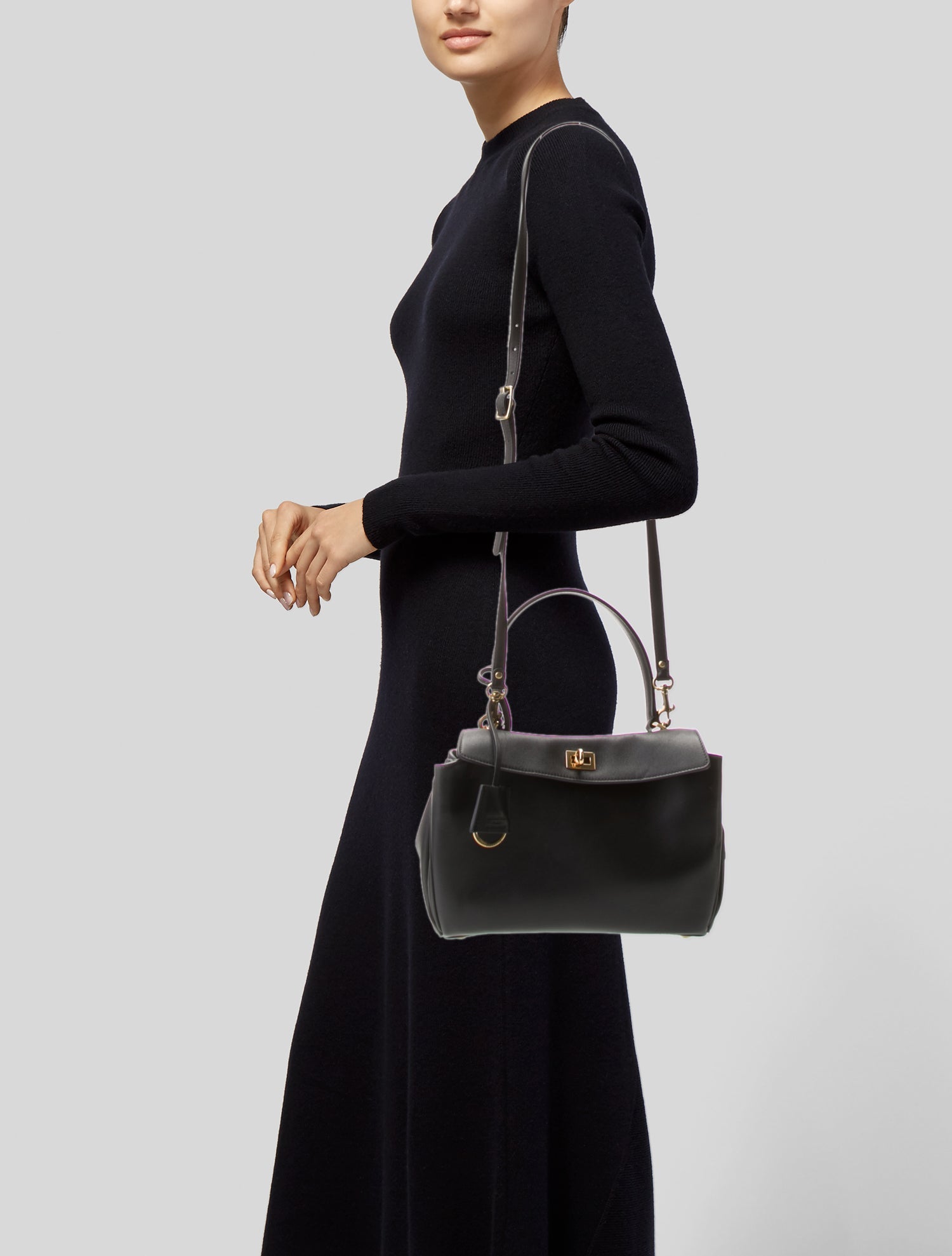 Balenciaga Leather Rodeo tote bag Small