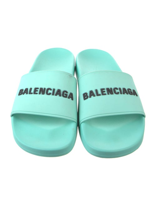 Balenciaga Rubber Graphic Print Slides
