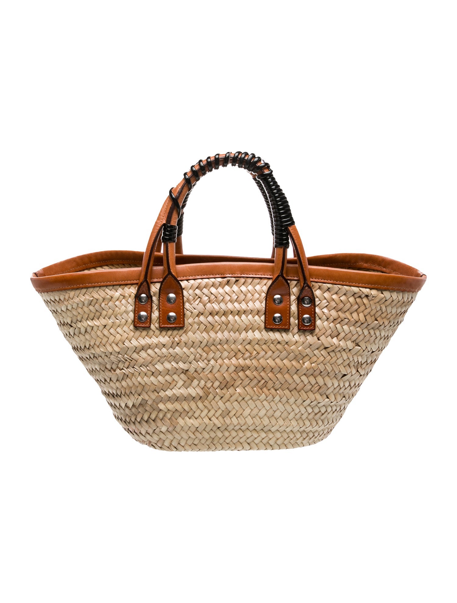 Balenciaga Raffia Bistro XS Basket