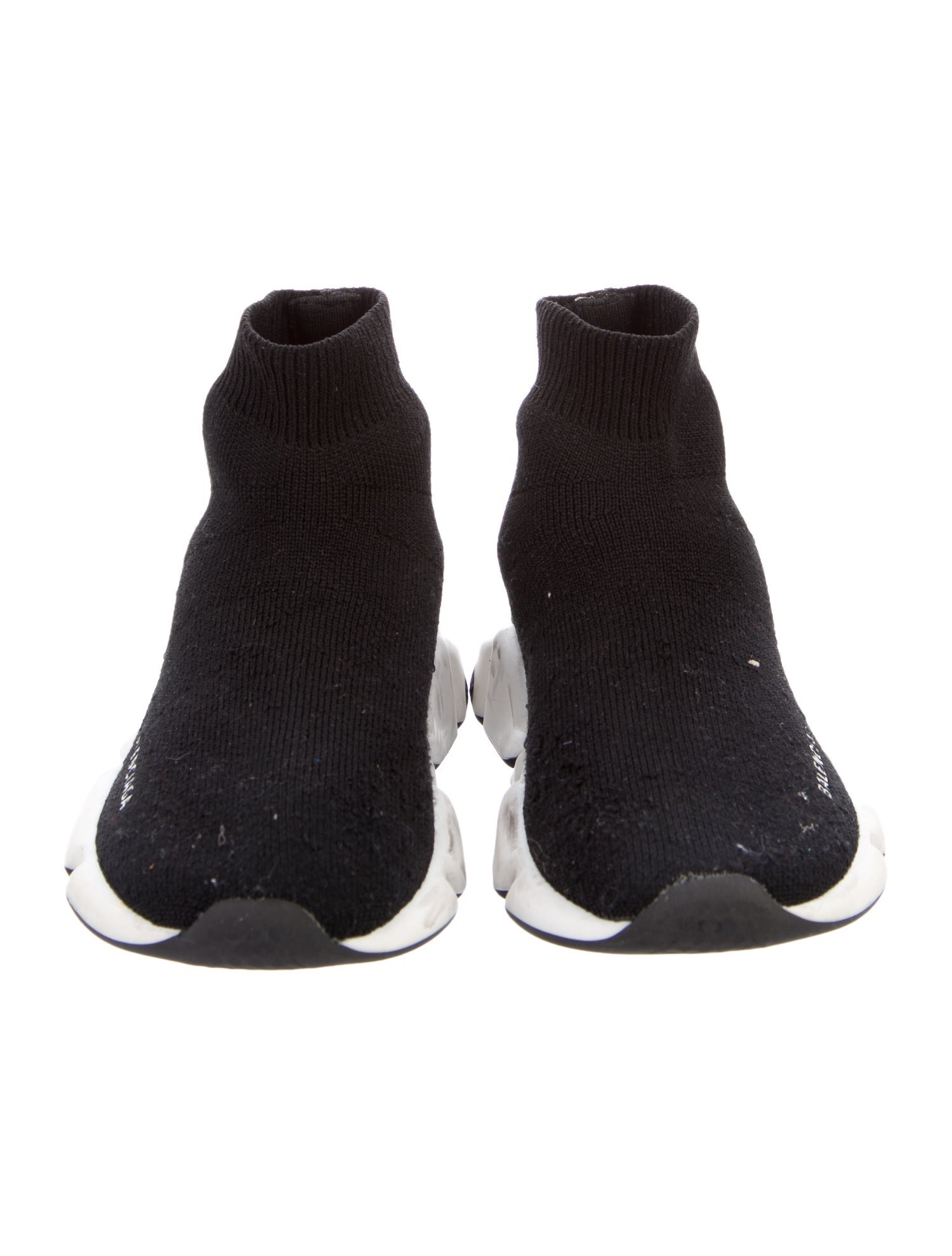 Balenciaga High Top Knit Sneakers