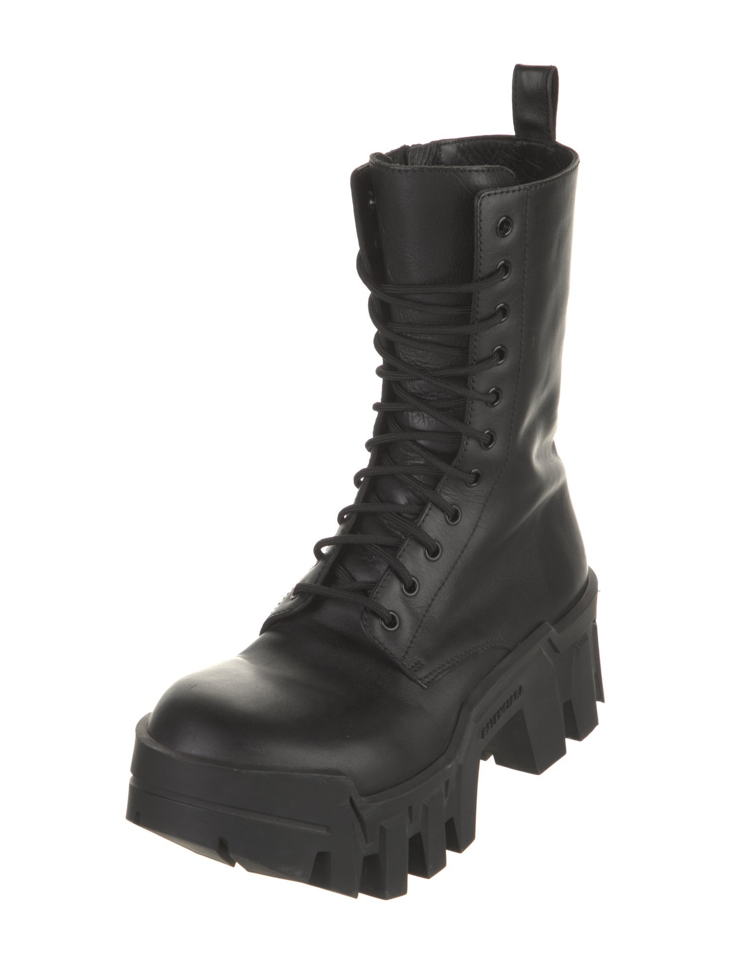 Balenciaga Leather Combat Boots