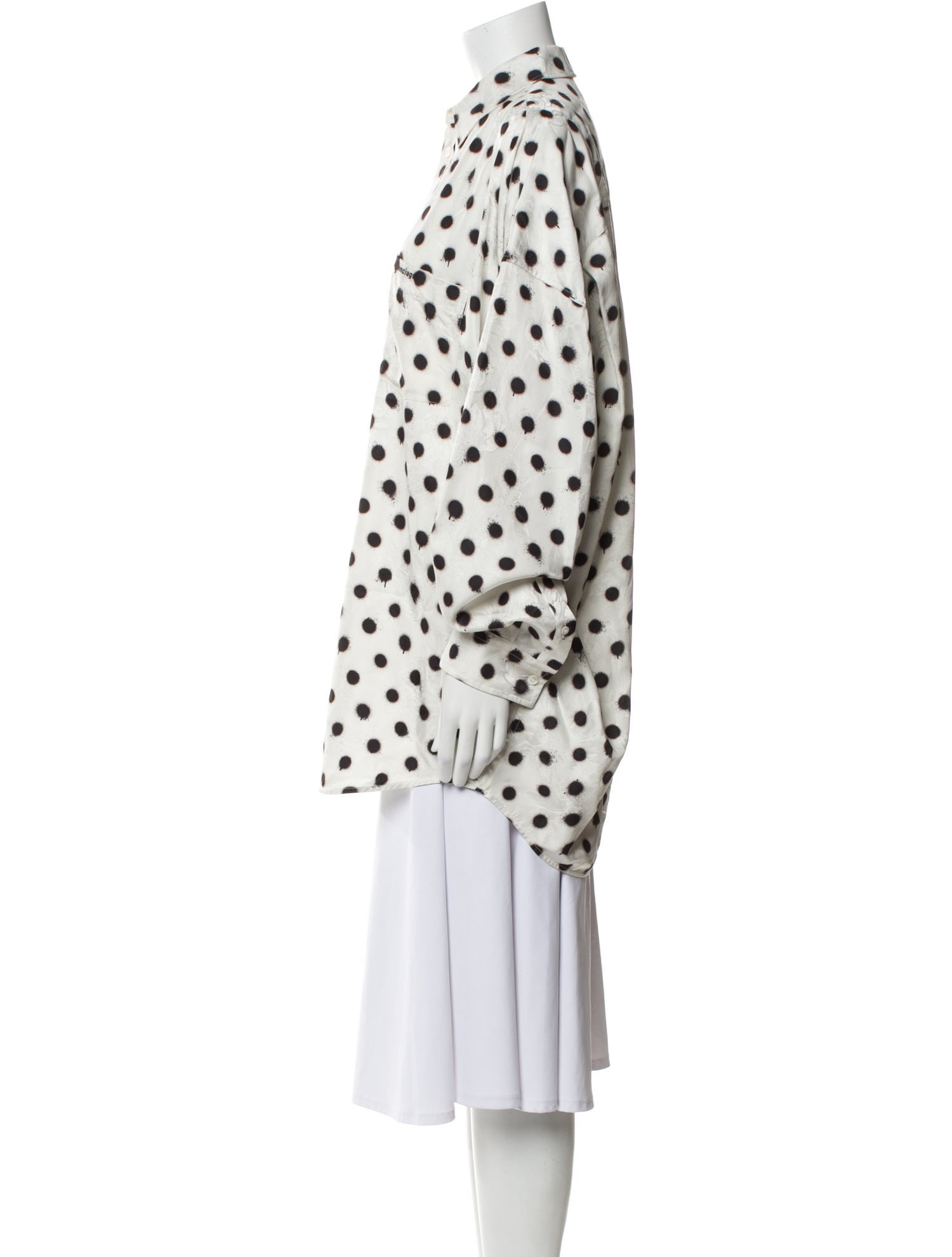 Balenciaga 2022 Polka Dot Print Tunic