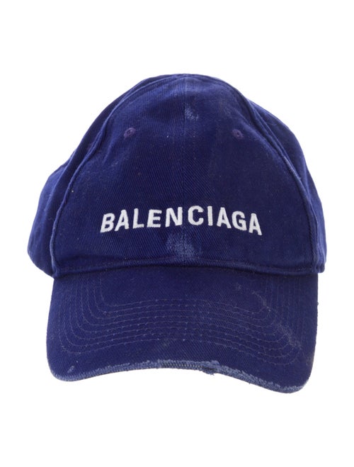 Balenciaga blue pattern print baseball cap
