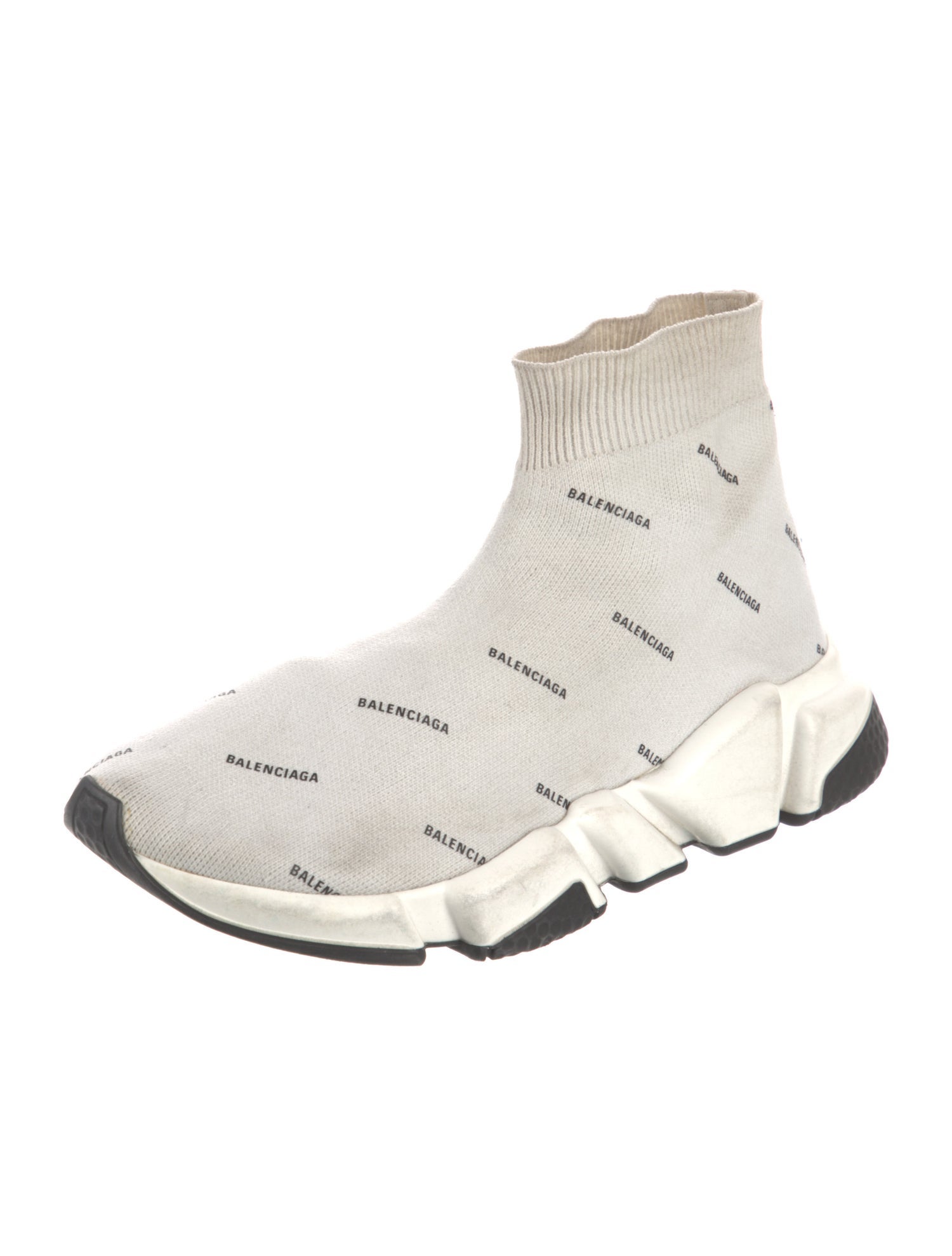 Balenciaga Speed Trainer 'All Over Logo' Sock Sneakers
