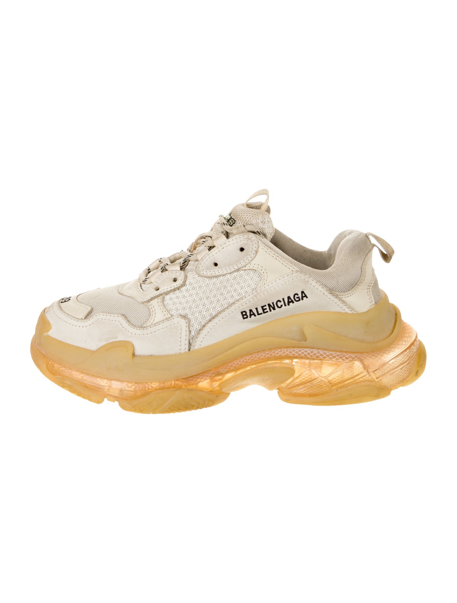 Balenciaga Triple S 'Clear Sole' Chunky Sneakers