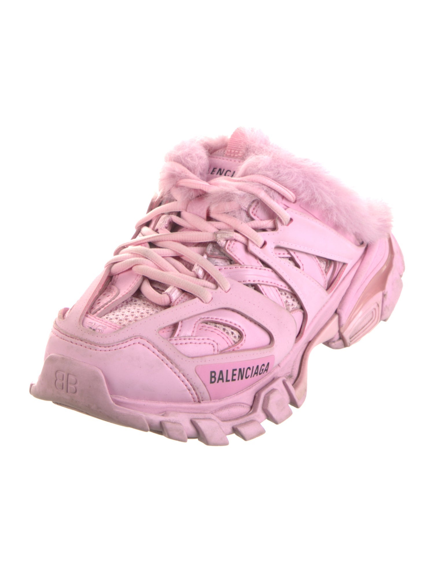 Balenciaga Track Mule Fur Sneakers