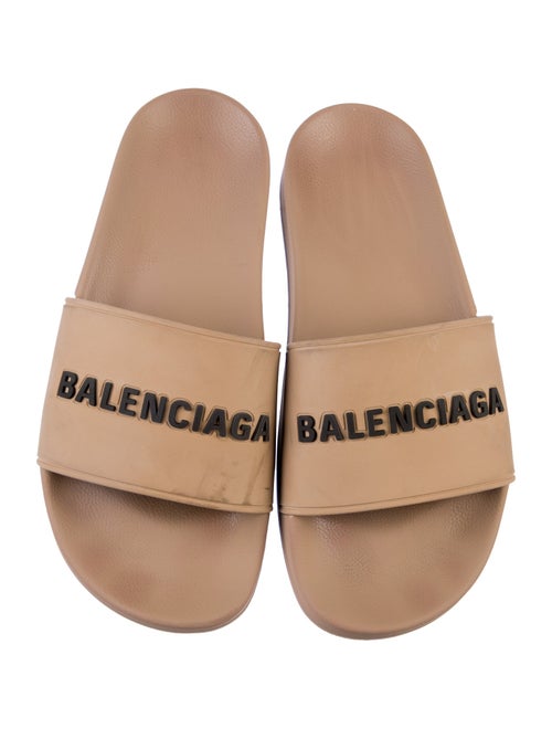 Balenciaga Rubber Graphic Print Slides