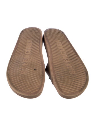Balenciaga Rubber Graphic Print Slides