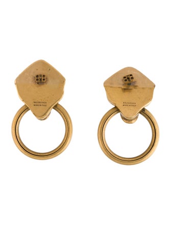 Balenciaga Crystal Creature XL Drop Earrings