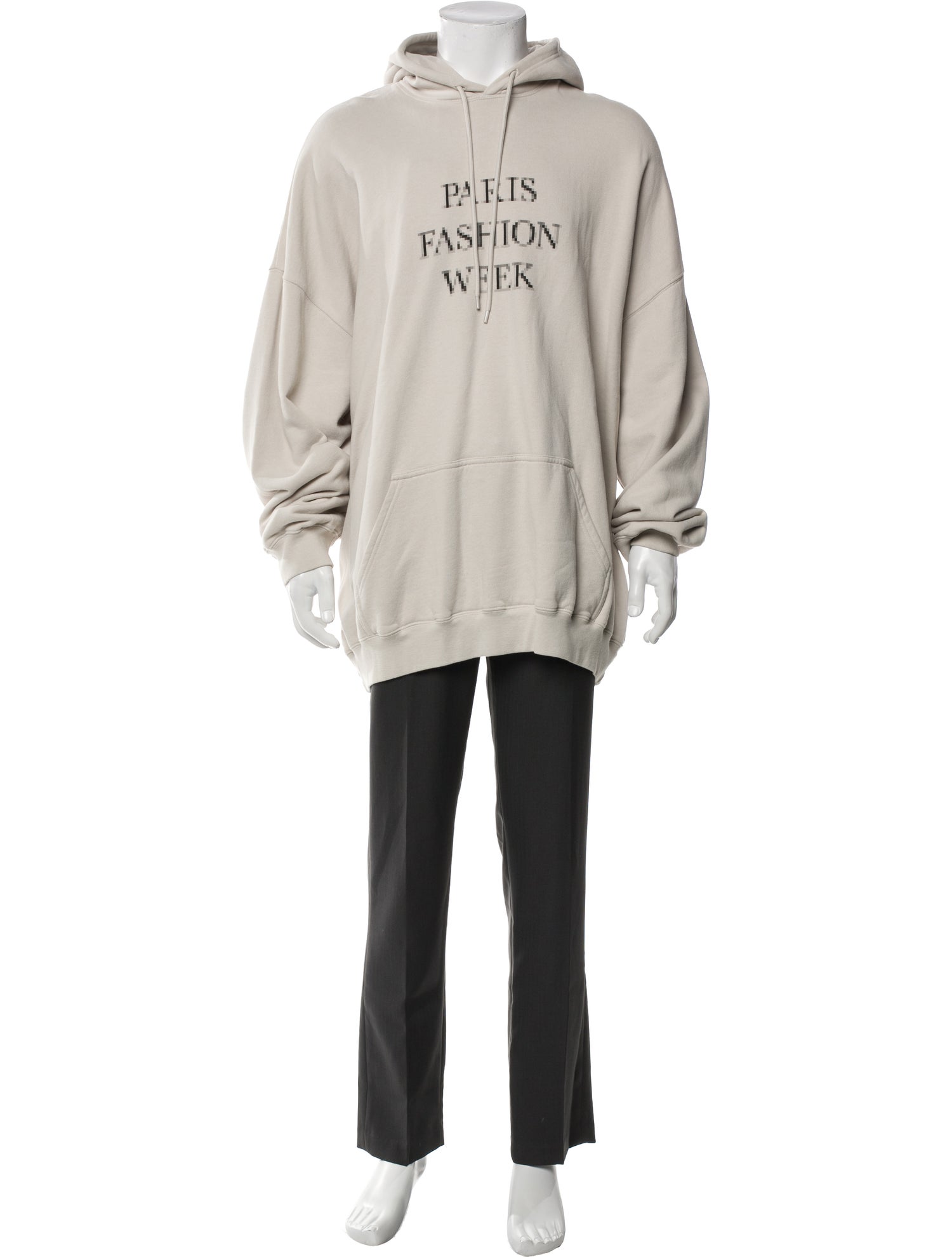Balenciaga 2021 Blurred Paris Fashion Week Hoodie w/ Tags