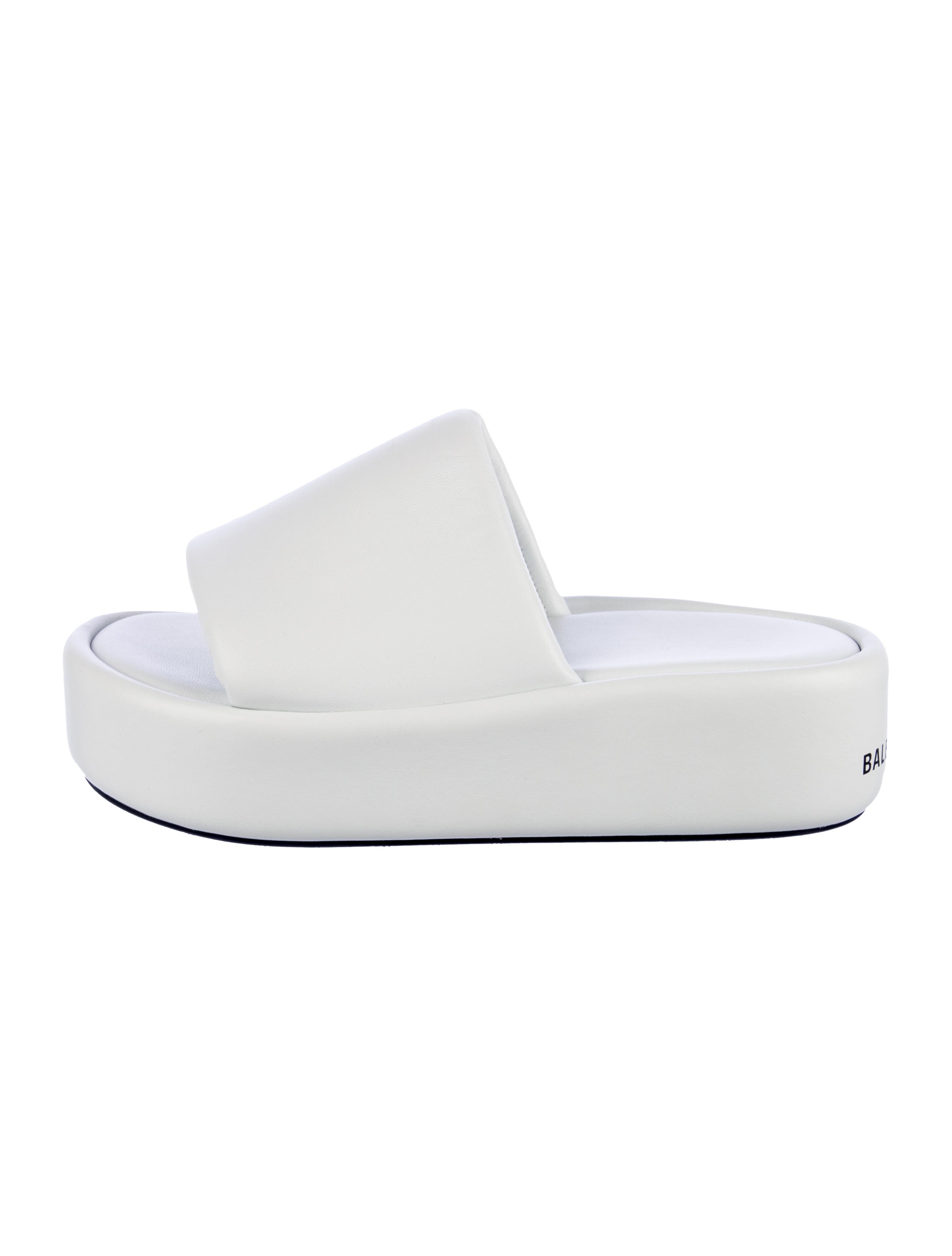 Balenciaga Leather Slides
