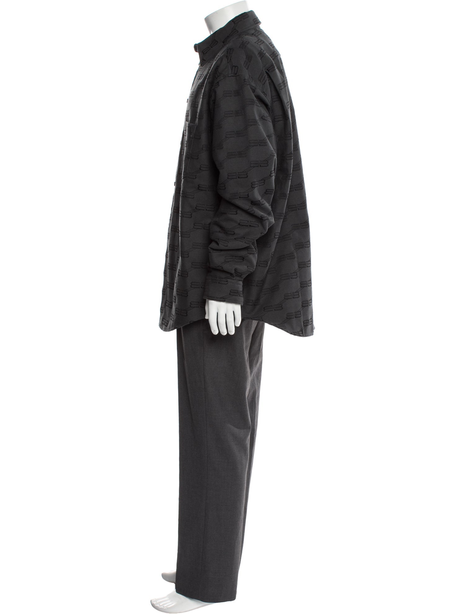 Balenciaga 2022 Monogram Pattern Parka