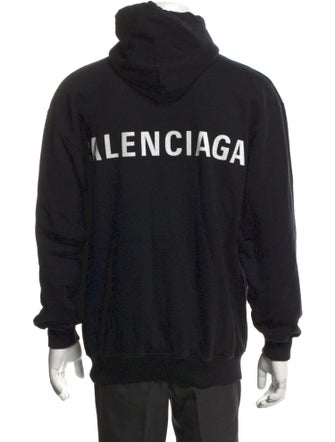 Balenciaga 2017 Signature Logo Hoodie