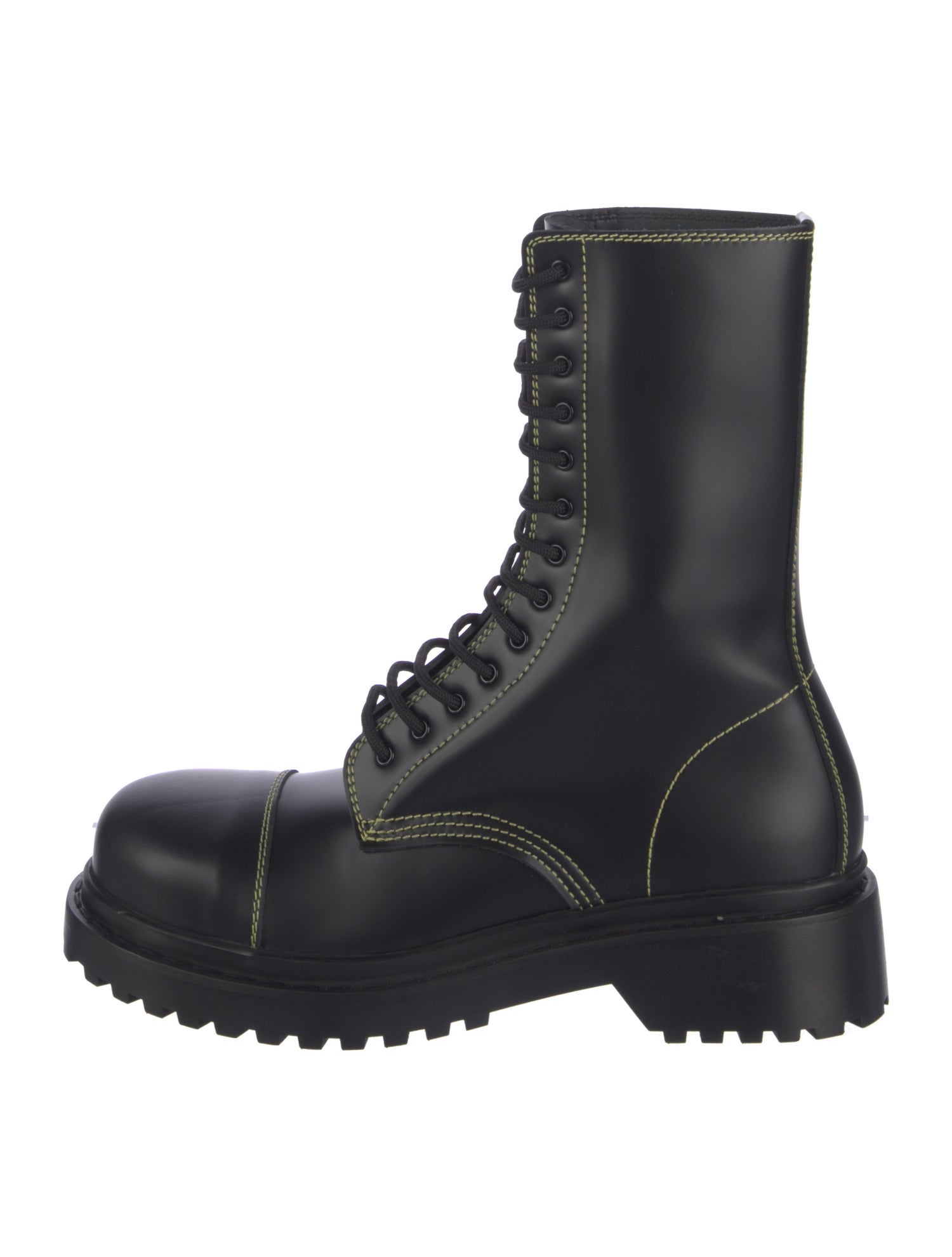 Balenciaga Leather Combat Boots