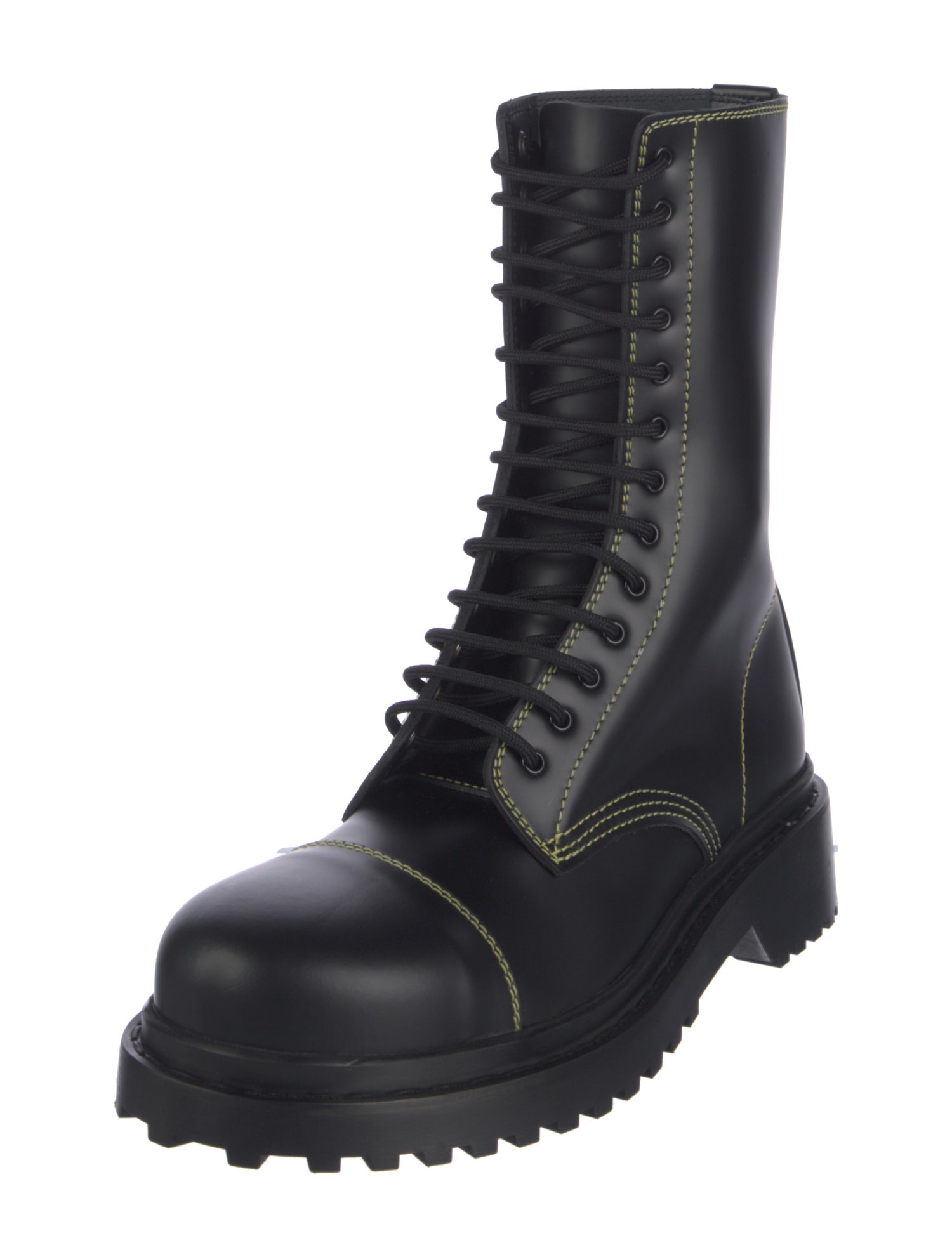 Balenciaga Leather Combat Boots