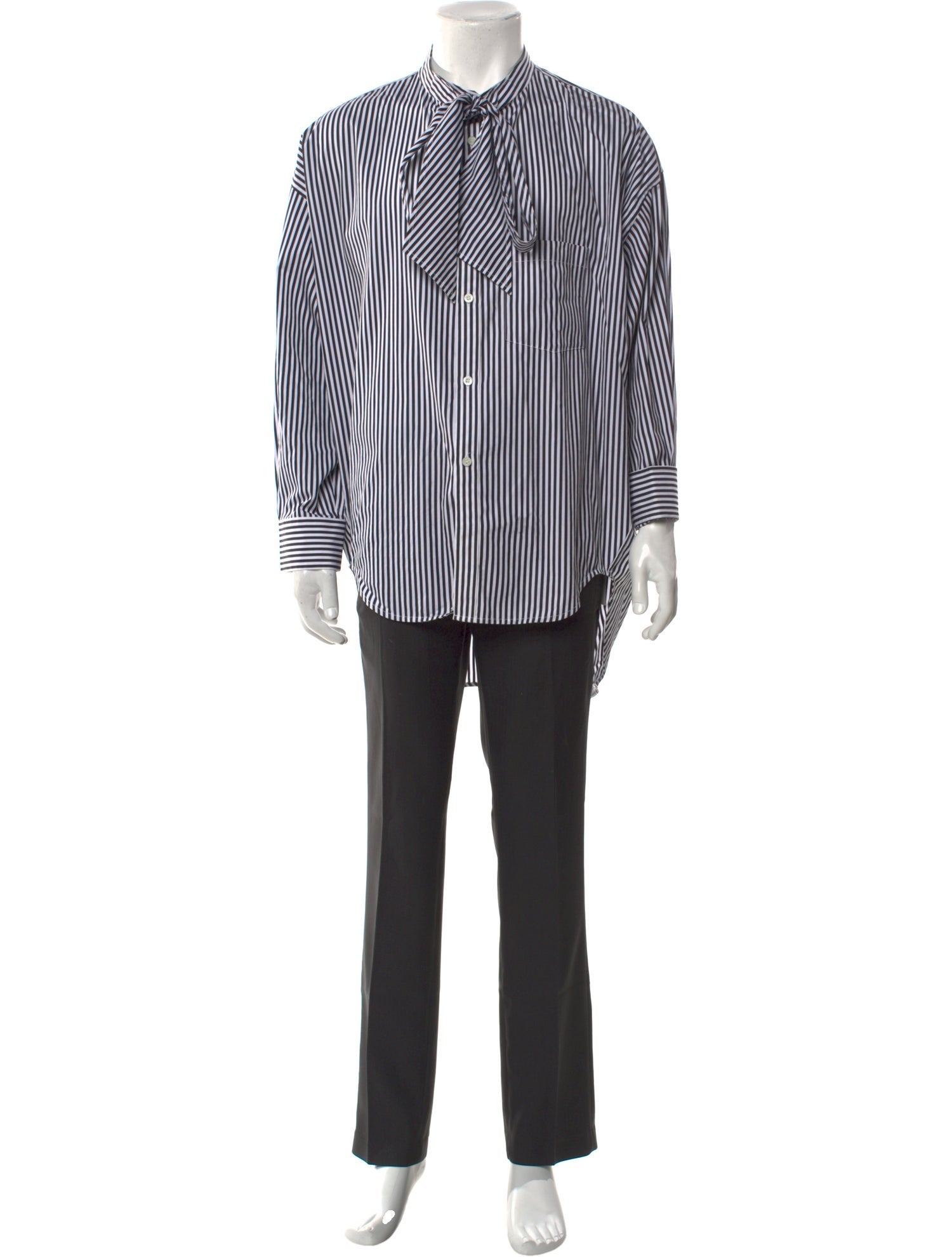 Balenciaga 2018 Striped Shirt