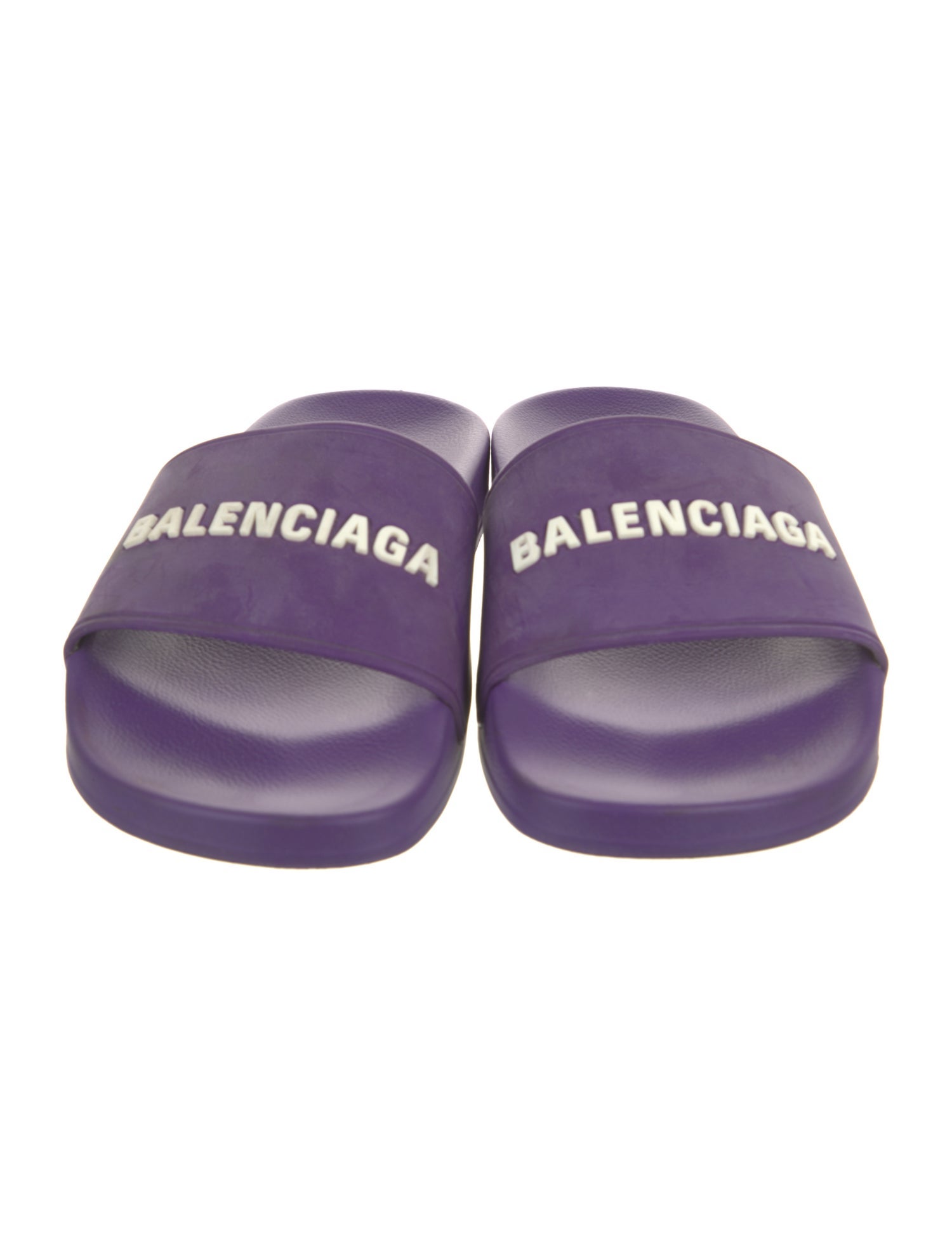Balenciaga Rubber Graphic Print Slides
