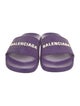 Balenciaga Rubber Graphic Print Slides