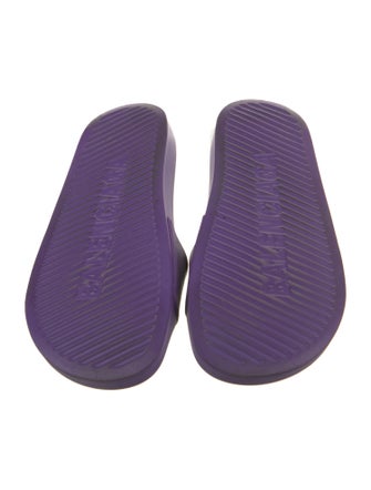 Balenciaga Rubber Graphic Print Slides