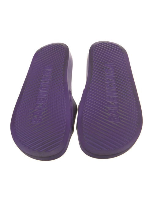 Balenciaga Rubber Graphic Print Slides