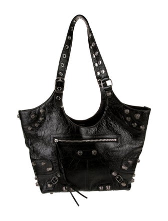 Balenciaga Leather Le Cagole Carry All Bag Medium 2023