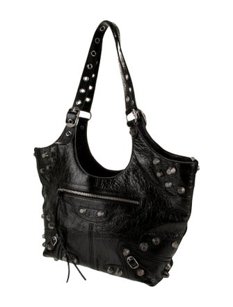 Balenciaga Leather Le Cagole Carry All Bag Medium 2023