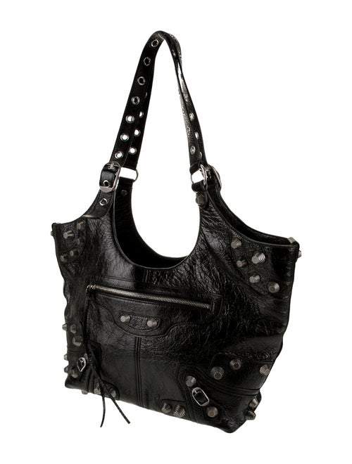 Balenciaga Leather Le Cagole Carry All Bag Medium 2023