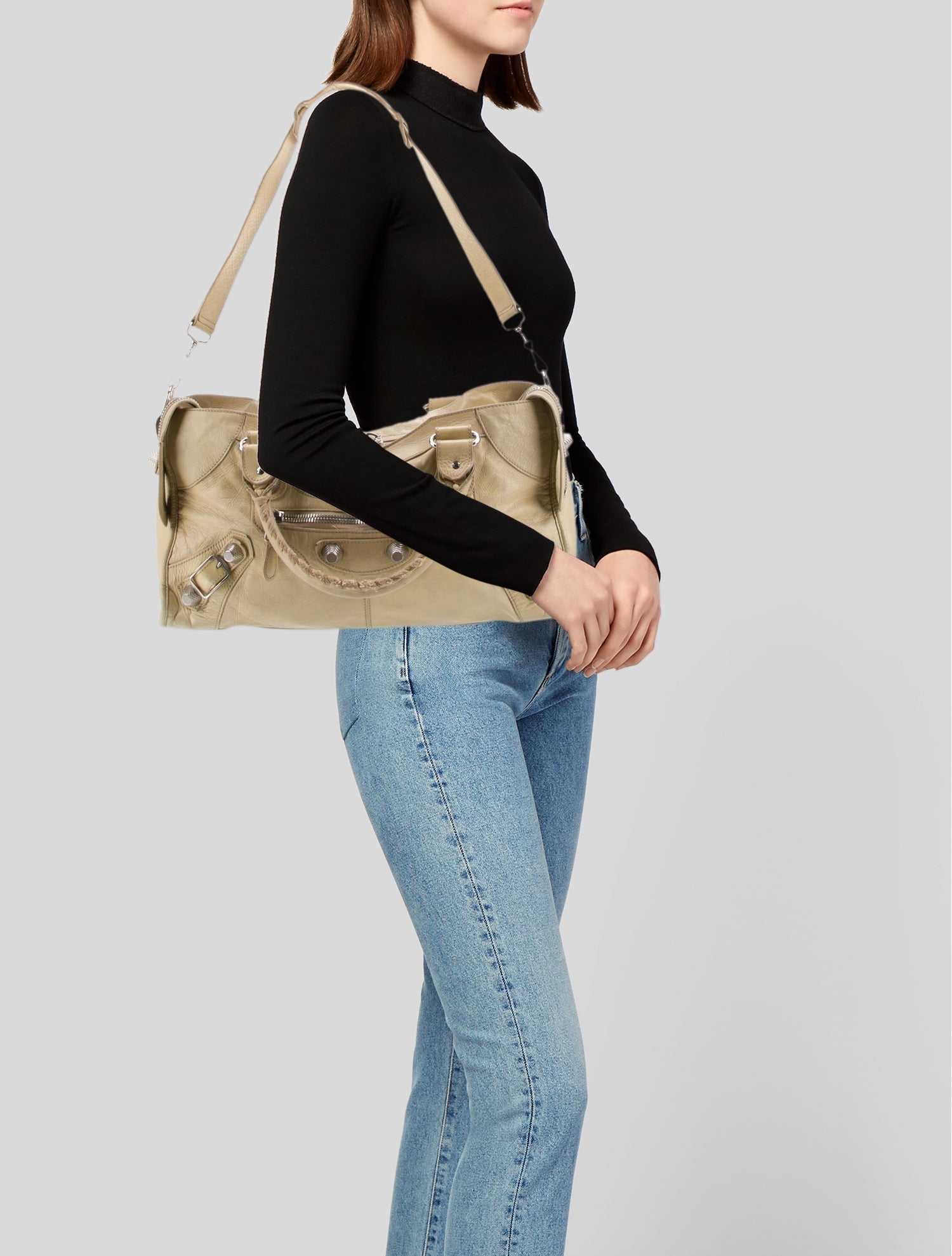 Balenciaga Leather Motocross City Giant