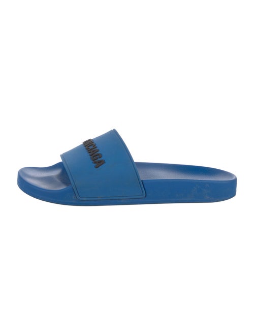Balenciaga Rubber Graphic Print Slides