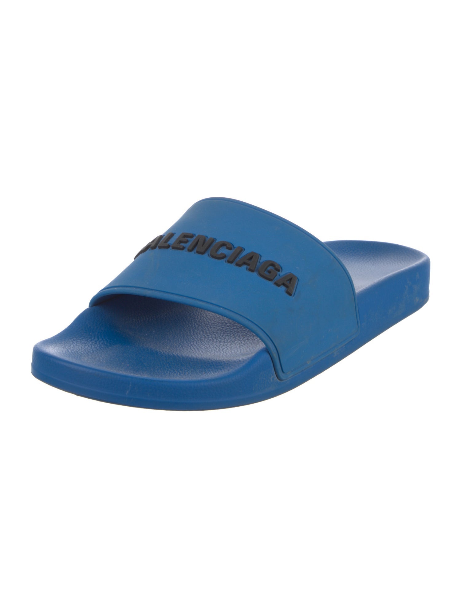 Balenciaga Rubber Graphic Print Slides