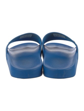 Balenciaga Rubber Graphic Print Slides