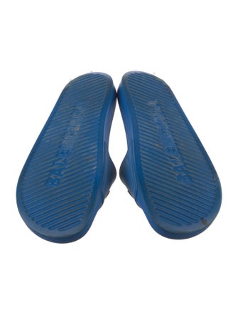 Balenciaga Rubber Graphic Print Slides