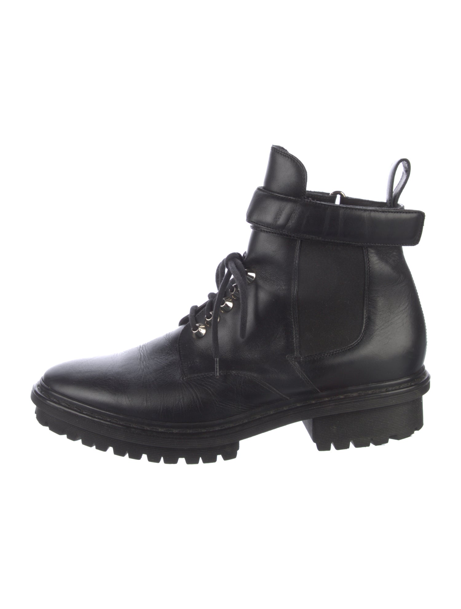 Balenciaga Leather Combat Boots