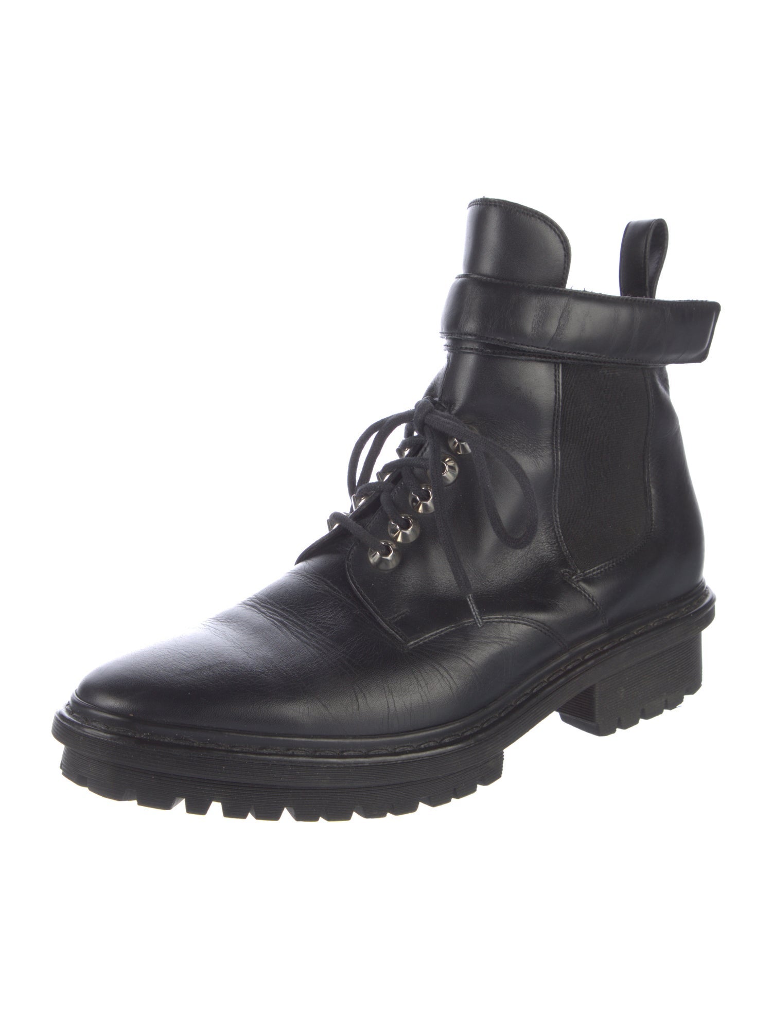 Balenciaga Leather Combat Boots