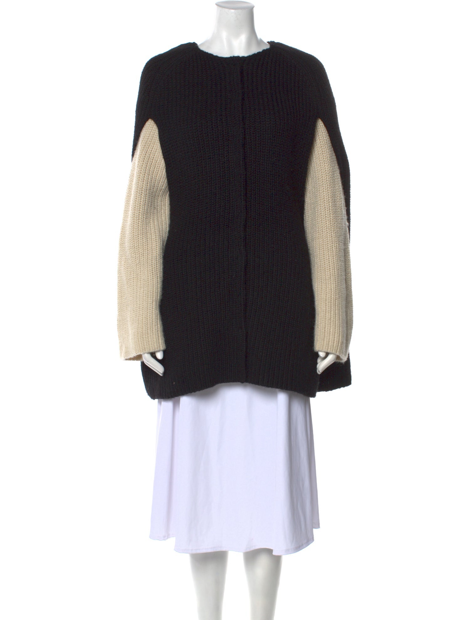 Balenciaga Alpaca Colorblock Pattern Sweater