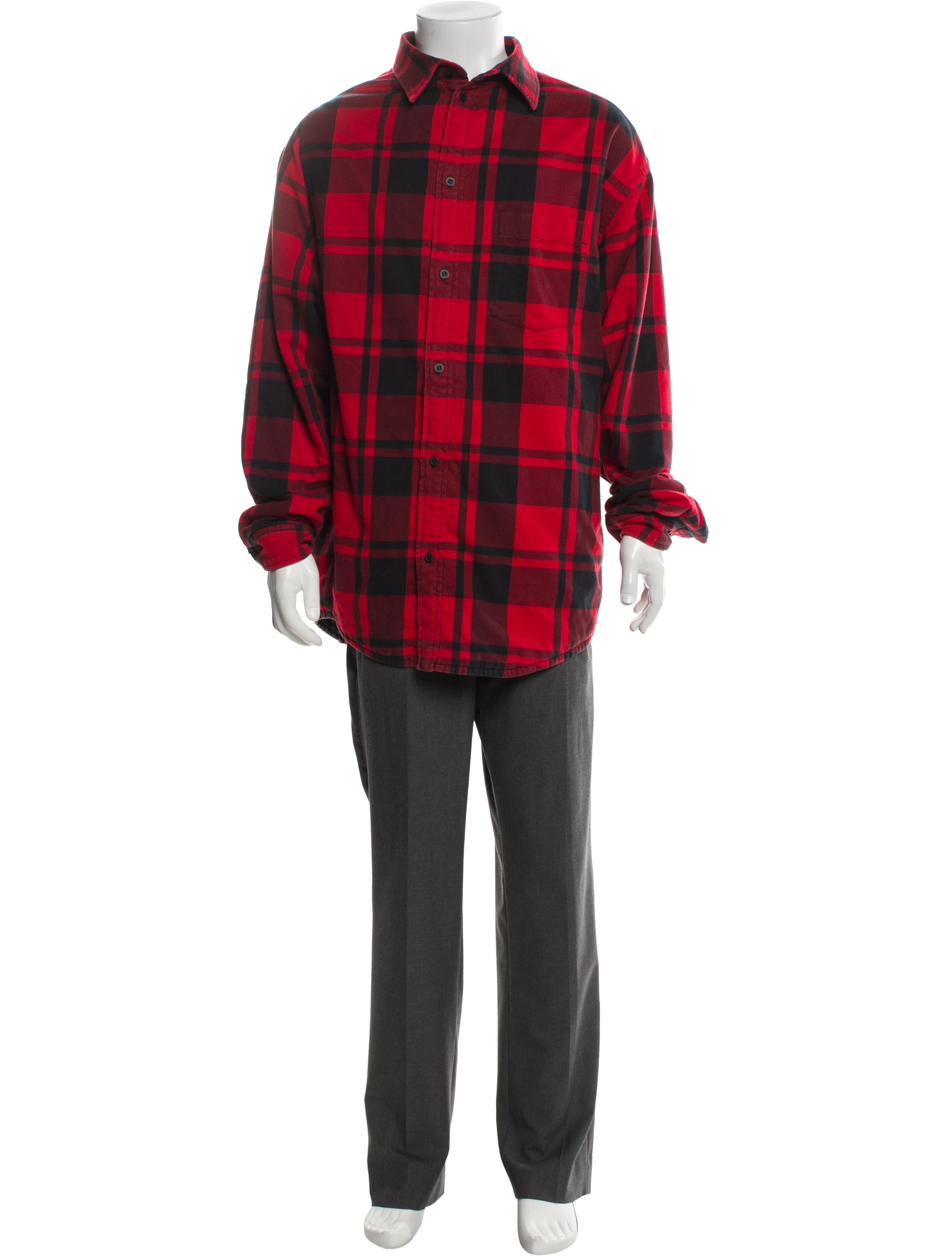 Balenciaga 2021 Flannel Print Parka