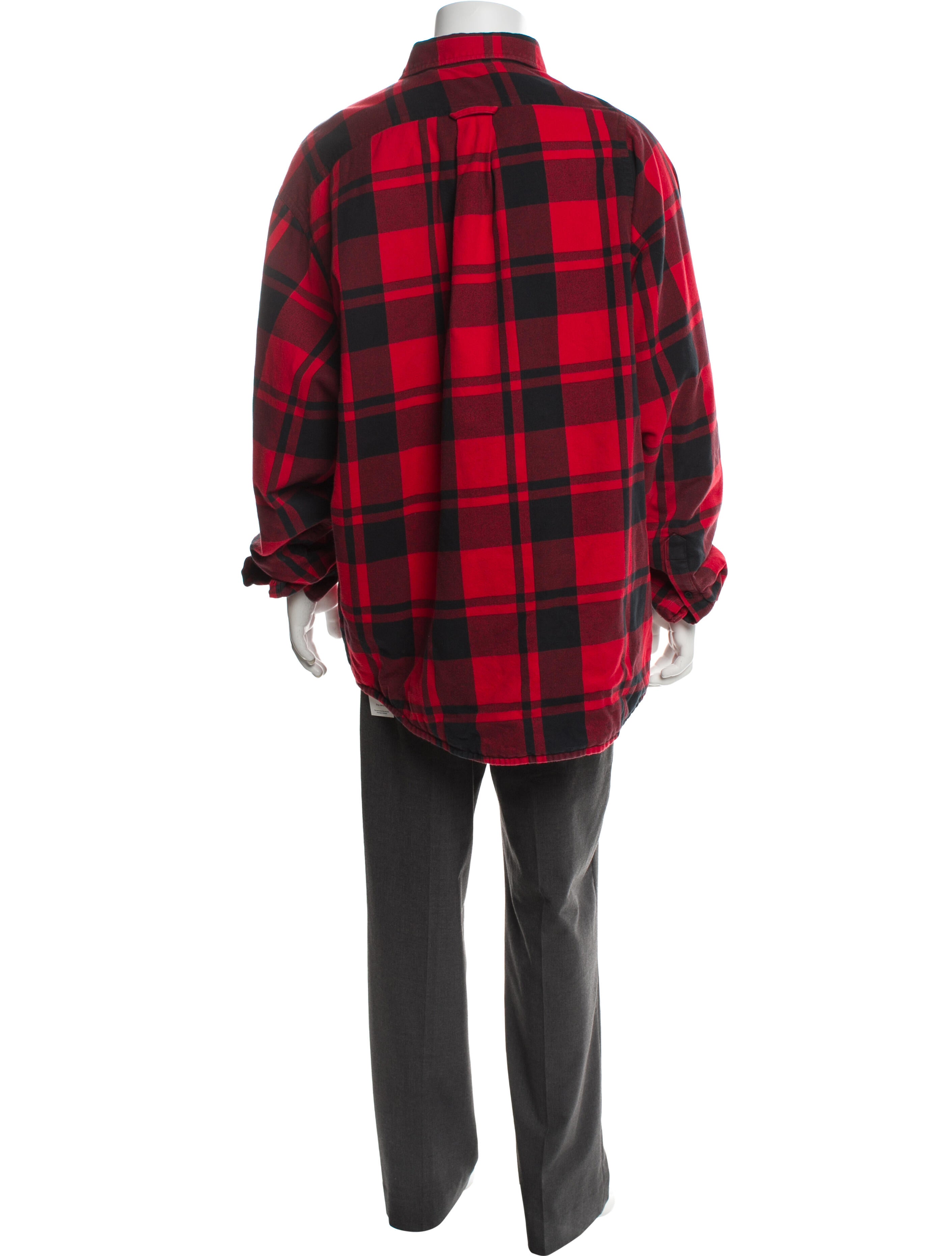 Balenciaga 2021 Flannel Print Parka