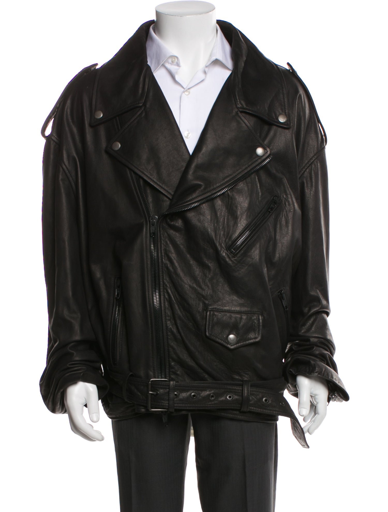 Balenciaga 2024 Leather Moto Jacket