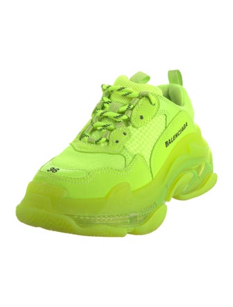 Balenciaga Triple S 'Clear Sole Fluo' Chunky Sneakers