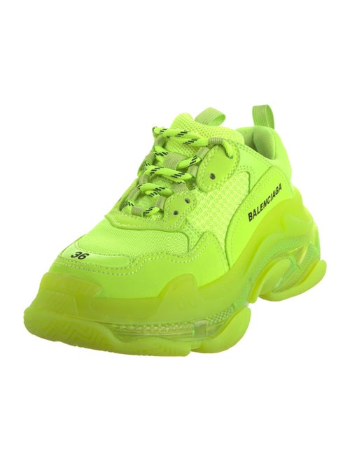 Balenciaga Triple S 'Clear Sole Fluo' Chunky Sneakers
