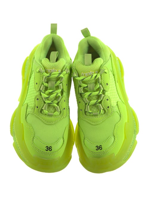 Balenciaga Triple S 'Clear Sole Fluo' Chunky Sneakers