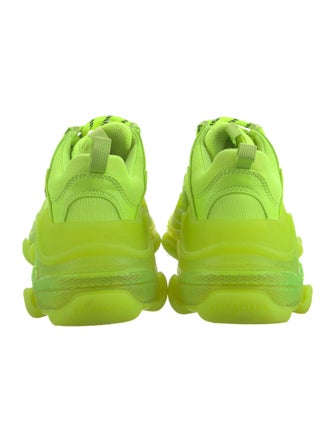 Balenciaga Triple S 'Clear Sole Fluo' Chunky Sneakers
