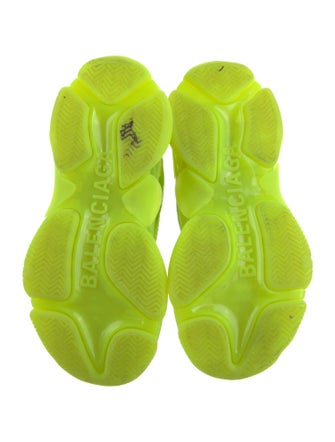 Balenciaga Triple S 'Clear Sole Fluo' Chunky Sneakers