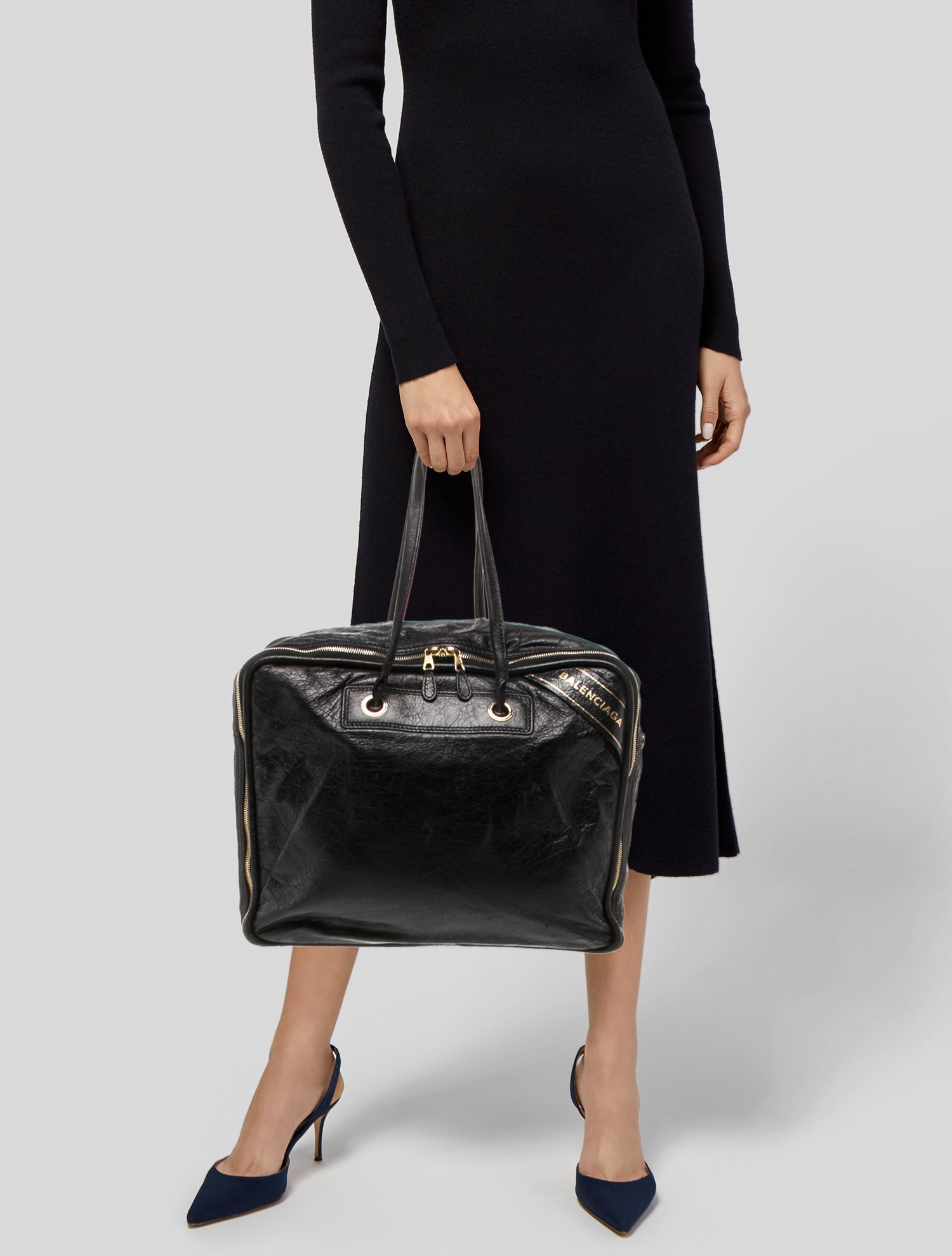 Balenciaga Leather Blanket Square Medium