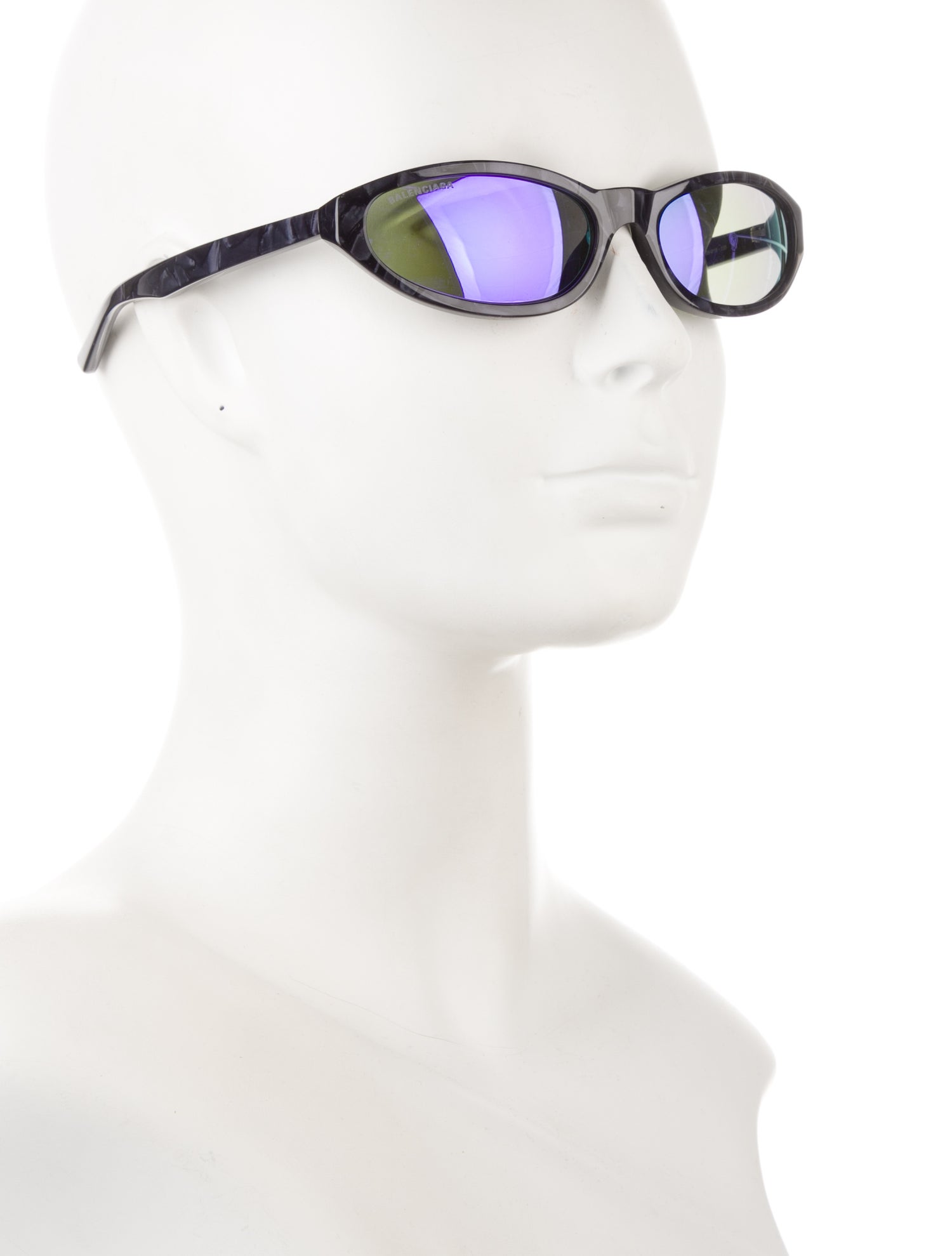 Balenciaga Cat-Eye Mirrored Sunglasses