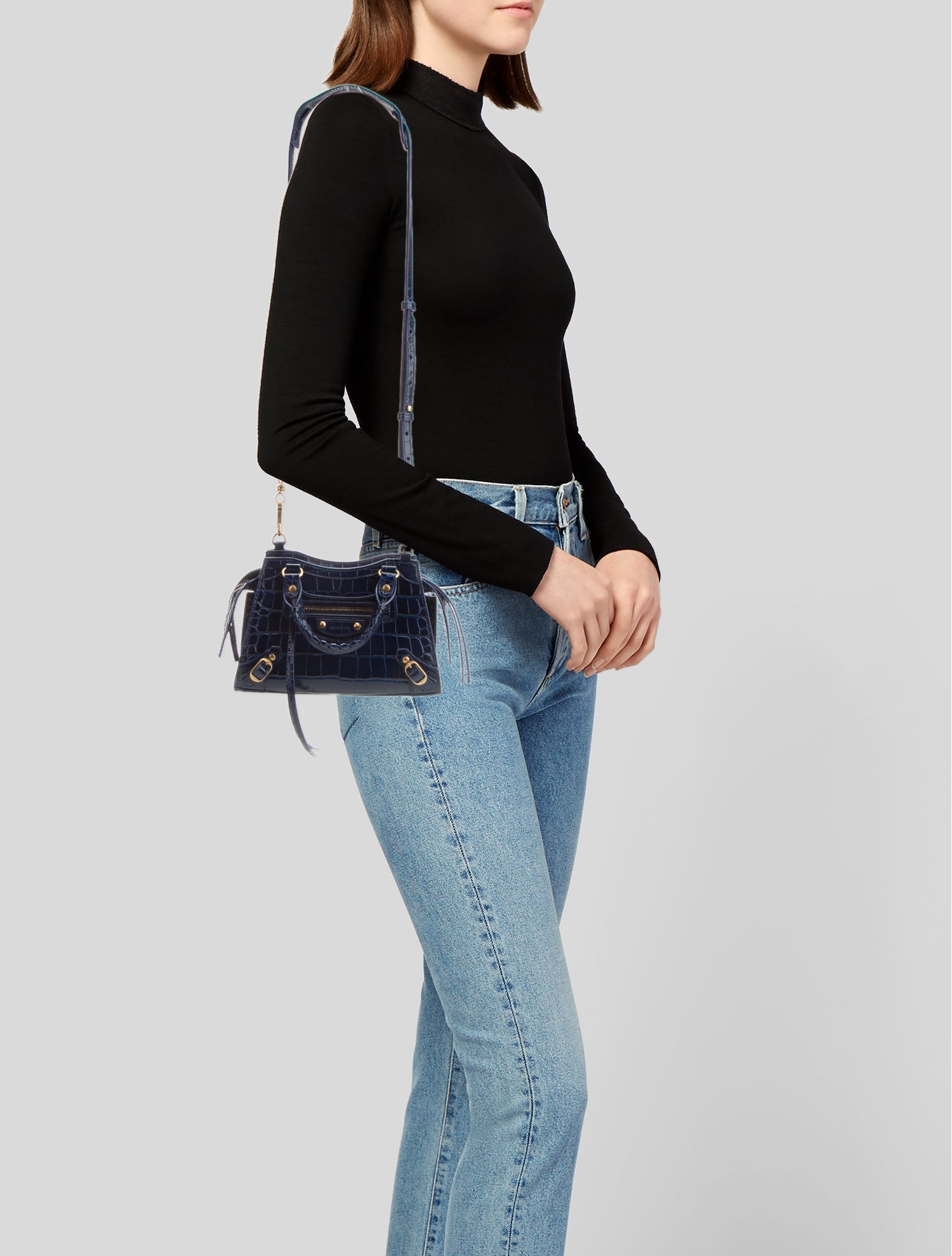 Balenciaga Embossed Leather Neo Classic Mini