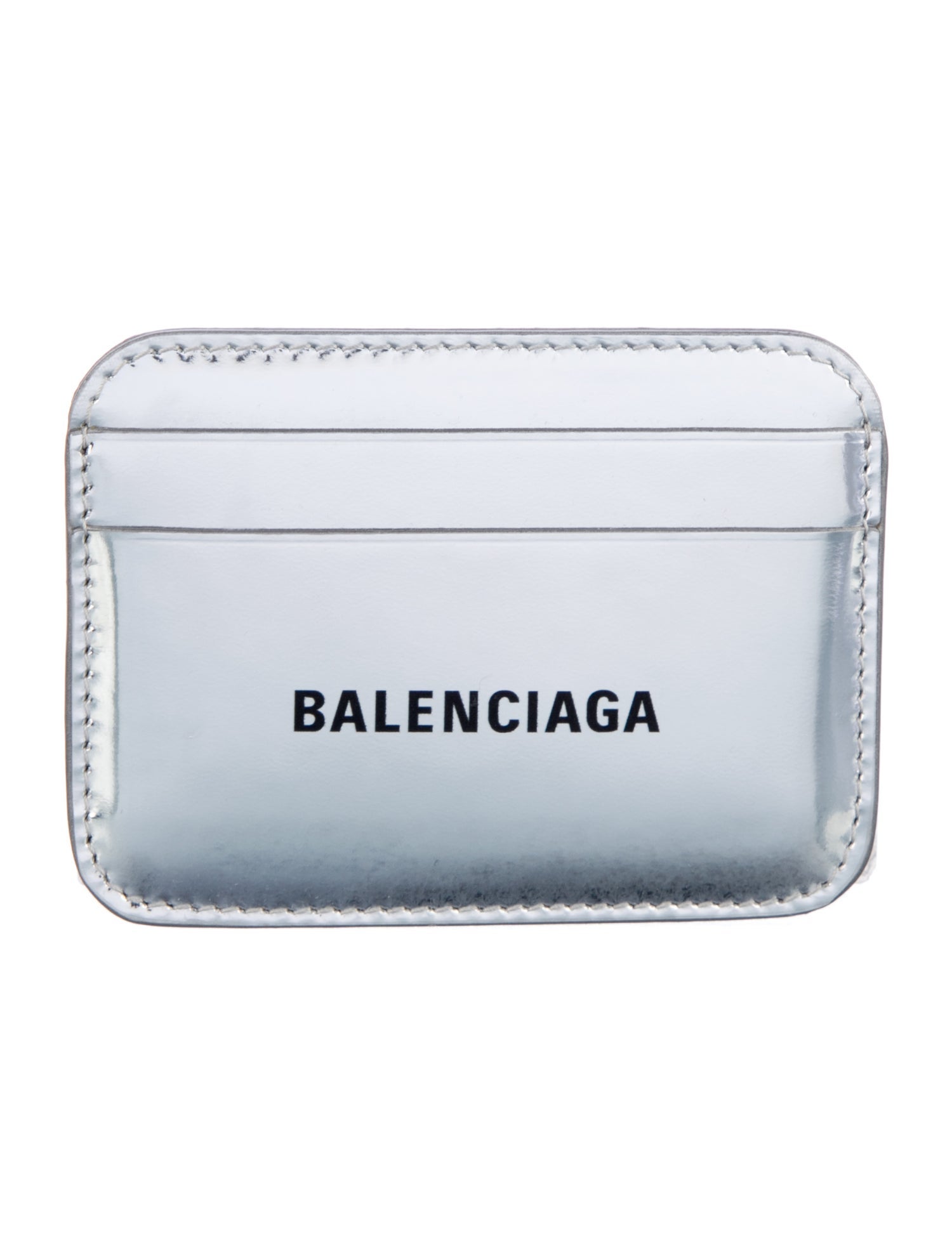 Balenciaga 2023 Patent Leather Compact Wallet