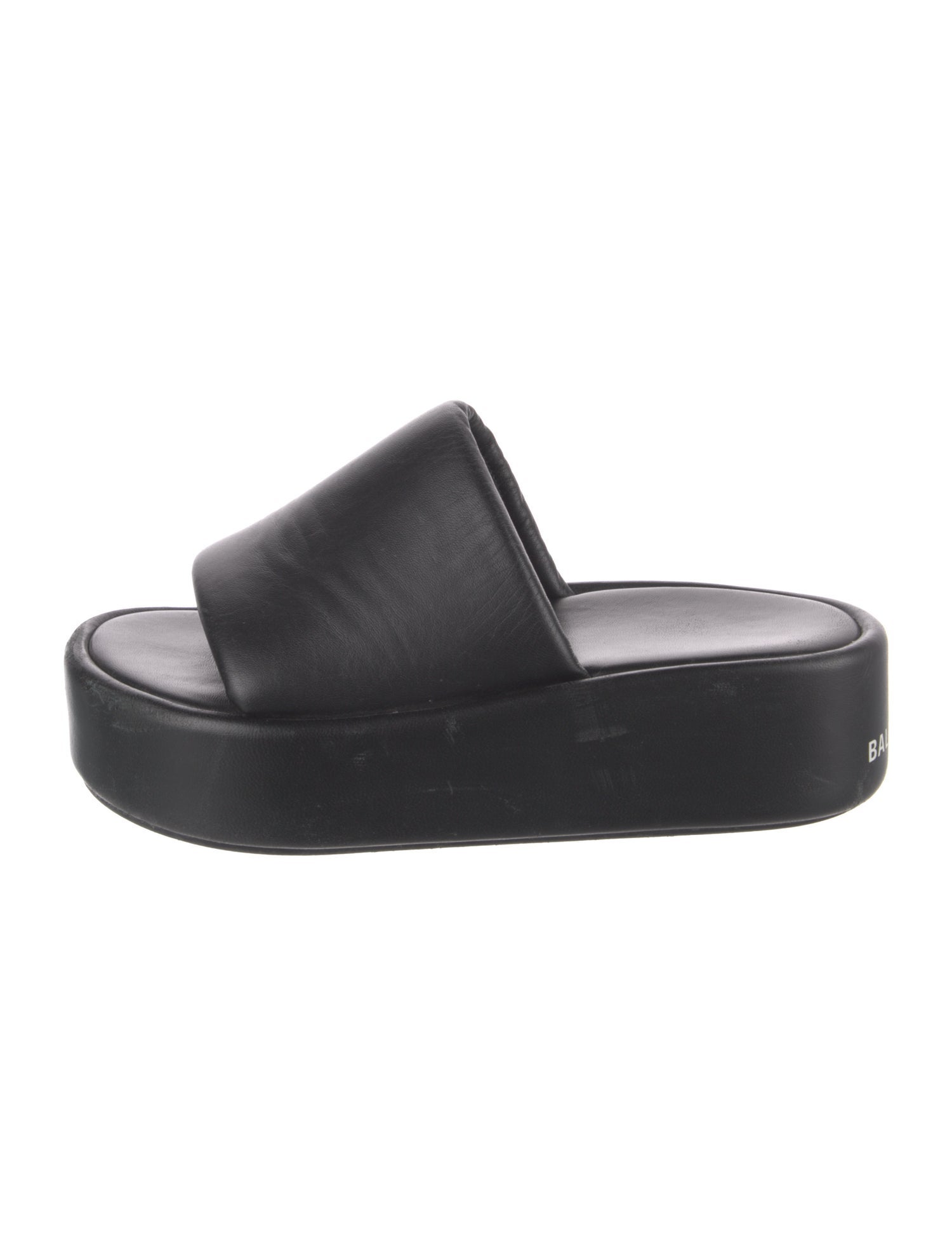 Balenciaga Leather Slides